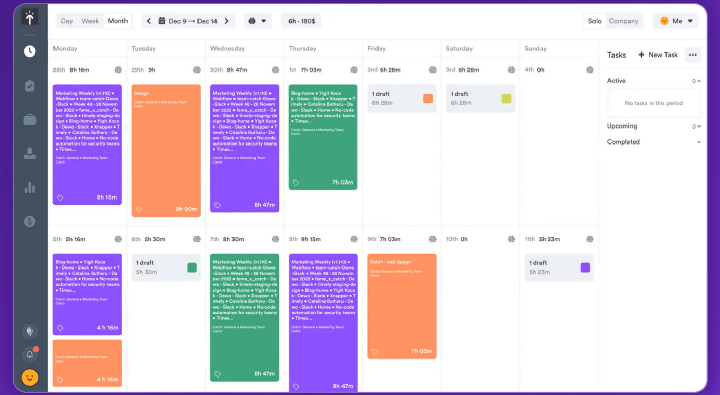 Timely's time tracker 