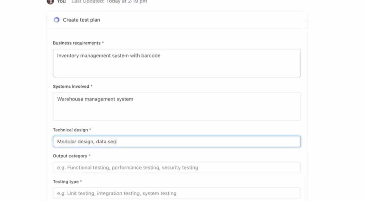 ClickUp Brain’s AI Writer for WorkTM 