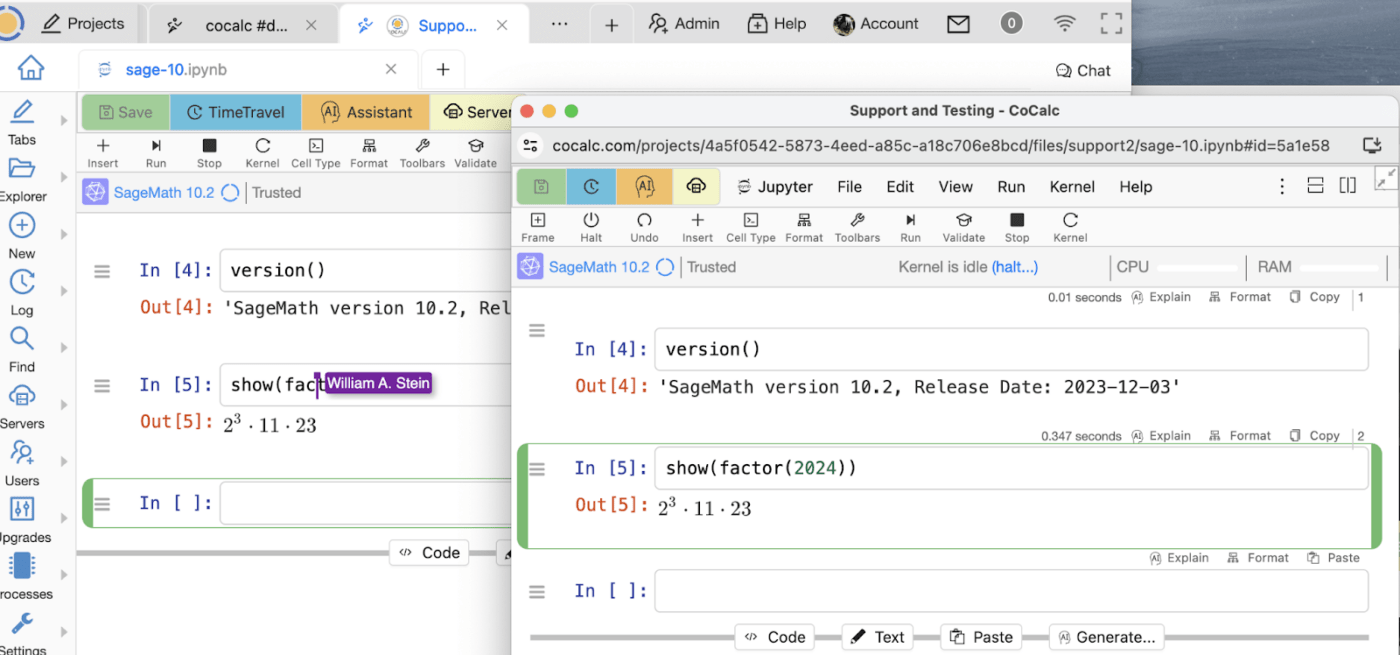 CoCalc is one of the best Jupyter alternatives for teaching