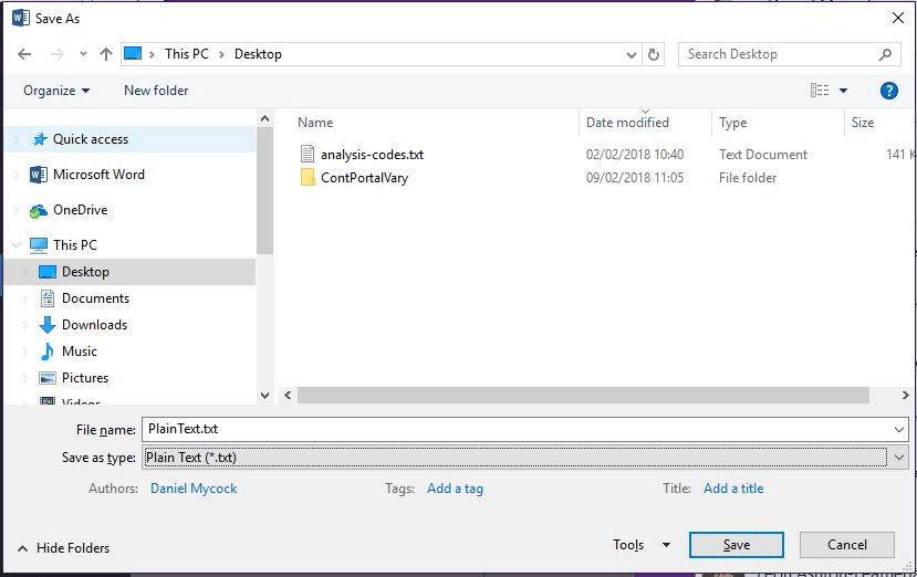 Importation d'un document Word dans Excel à partir d'un texte ou d'un fichier CSV