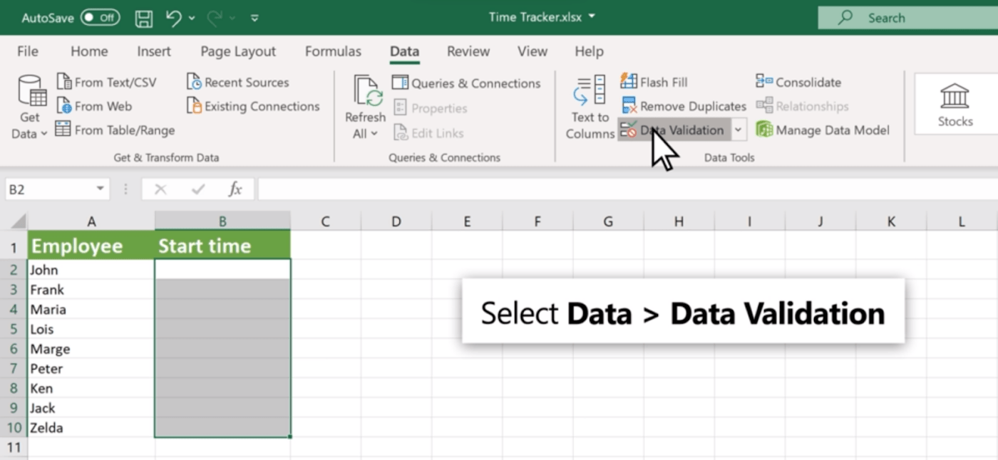 Obsługa danych w programie Excel