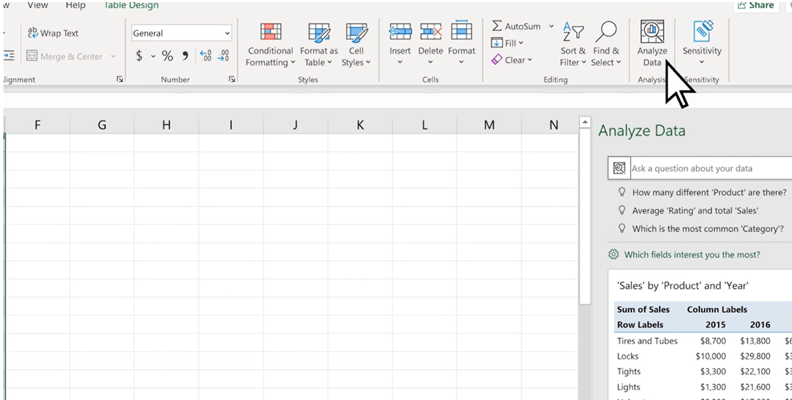 Outils de données Excel