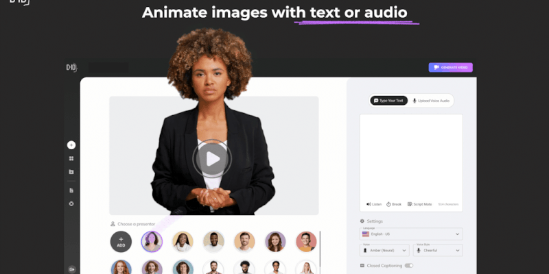 D-ID plasuje się wśród alternatyw Synthesia AI