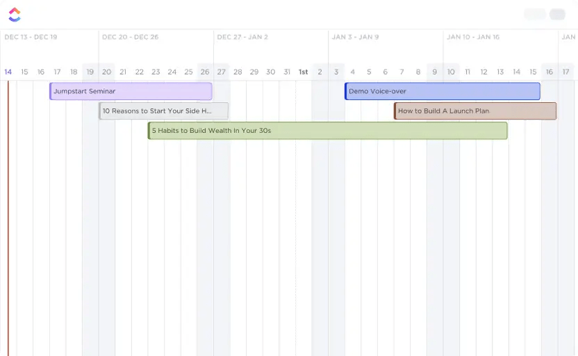 ClickUp’s Video Production Template