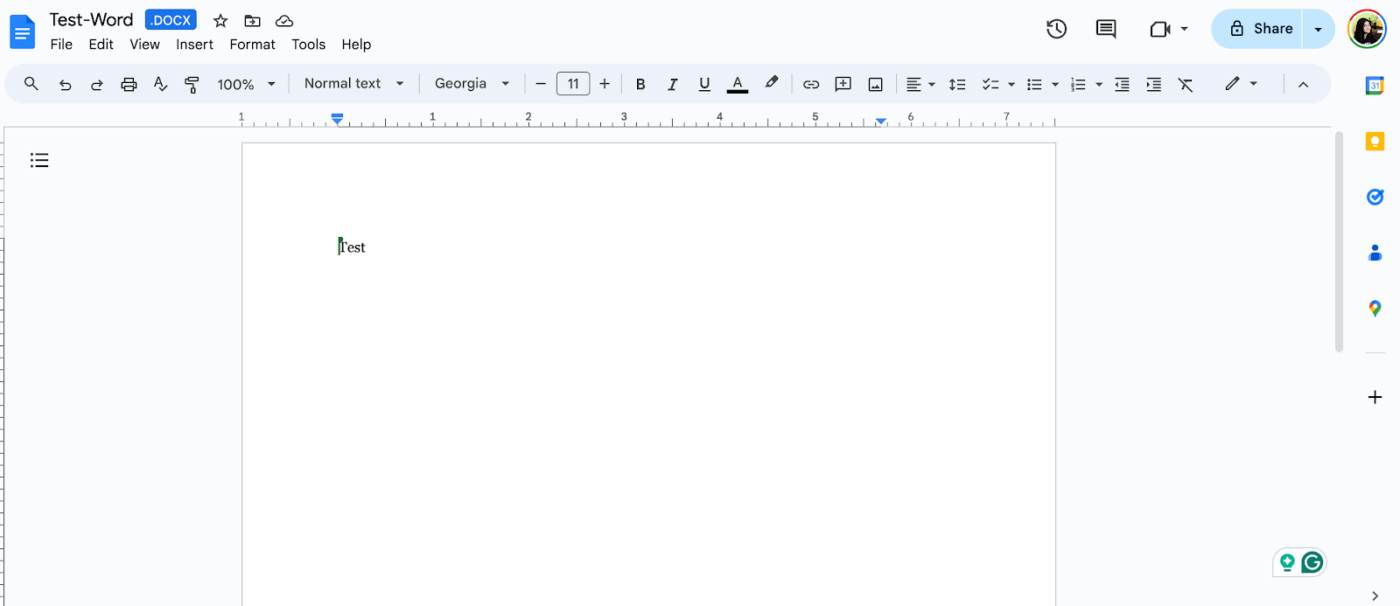 Editable Google Docs format by Google Drive