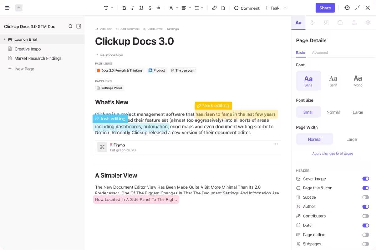 ClickUp Docs