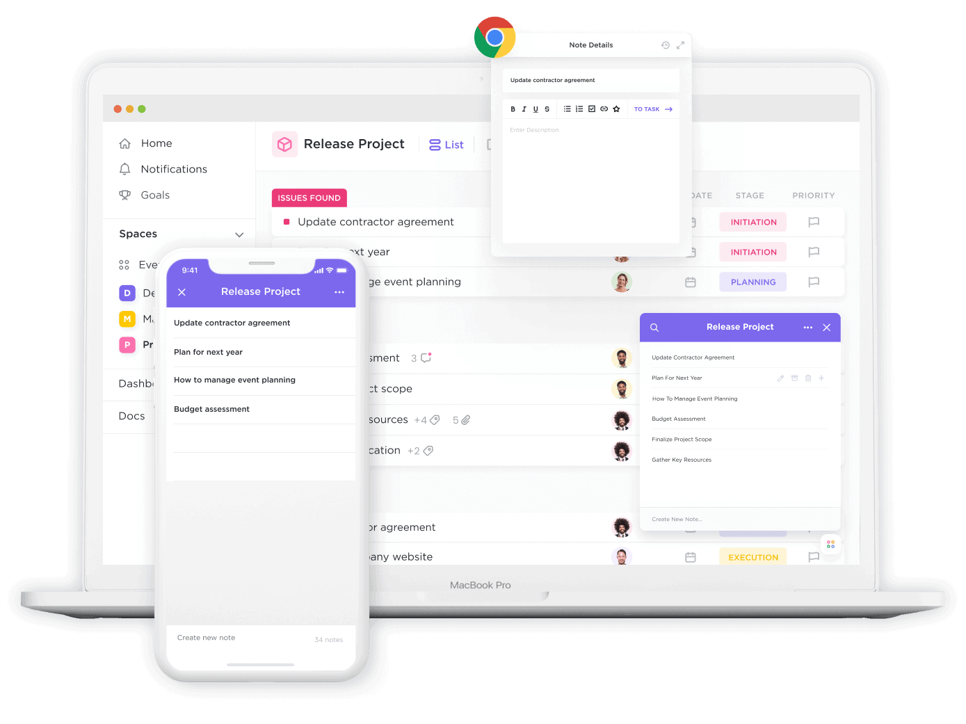 ClickUp Notes Features