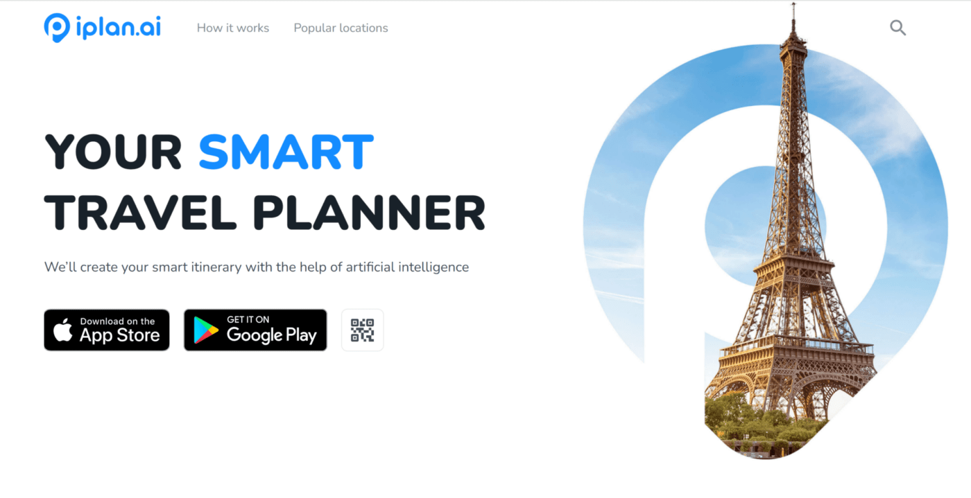 Iplan.ai's home page