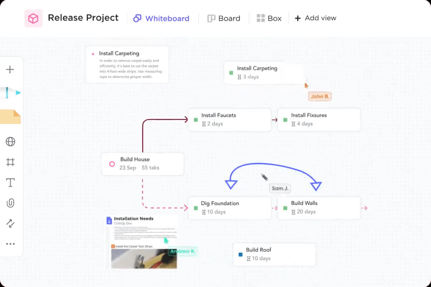 ClickUp Whiteboard