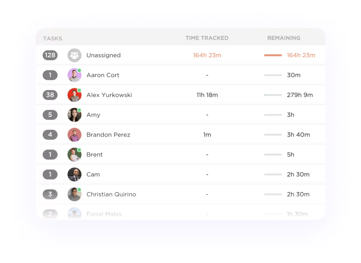 ClickUp’s Time Tracker