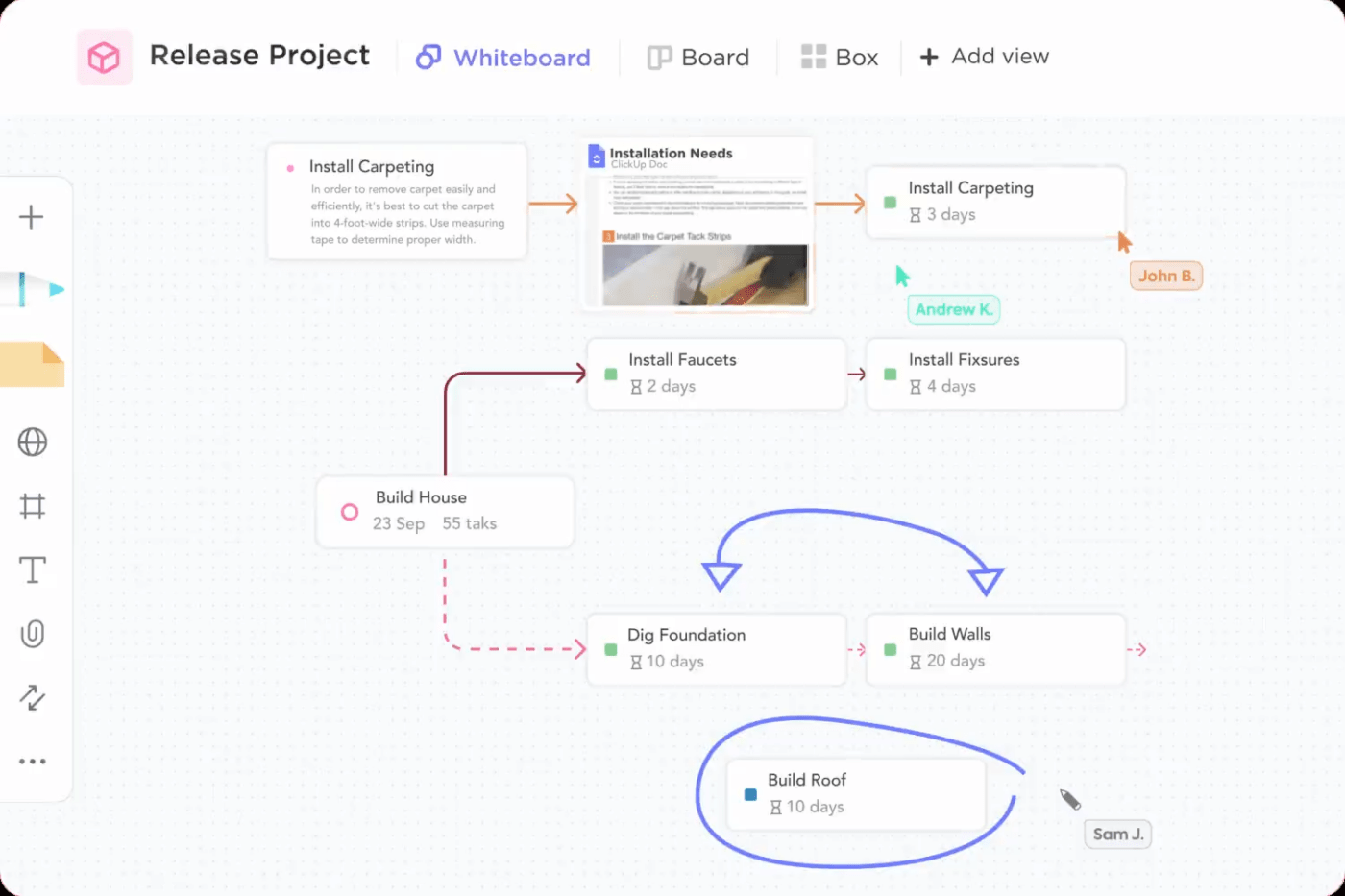 ClickUp Whiteboard