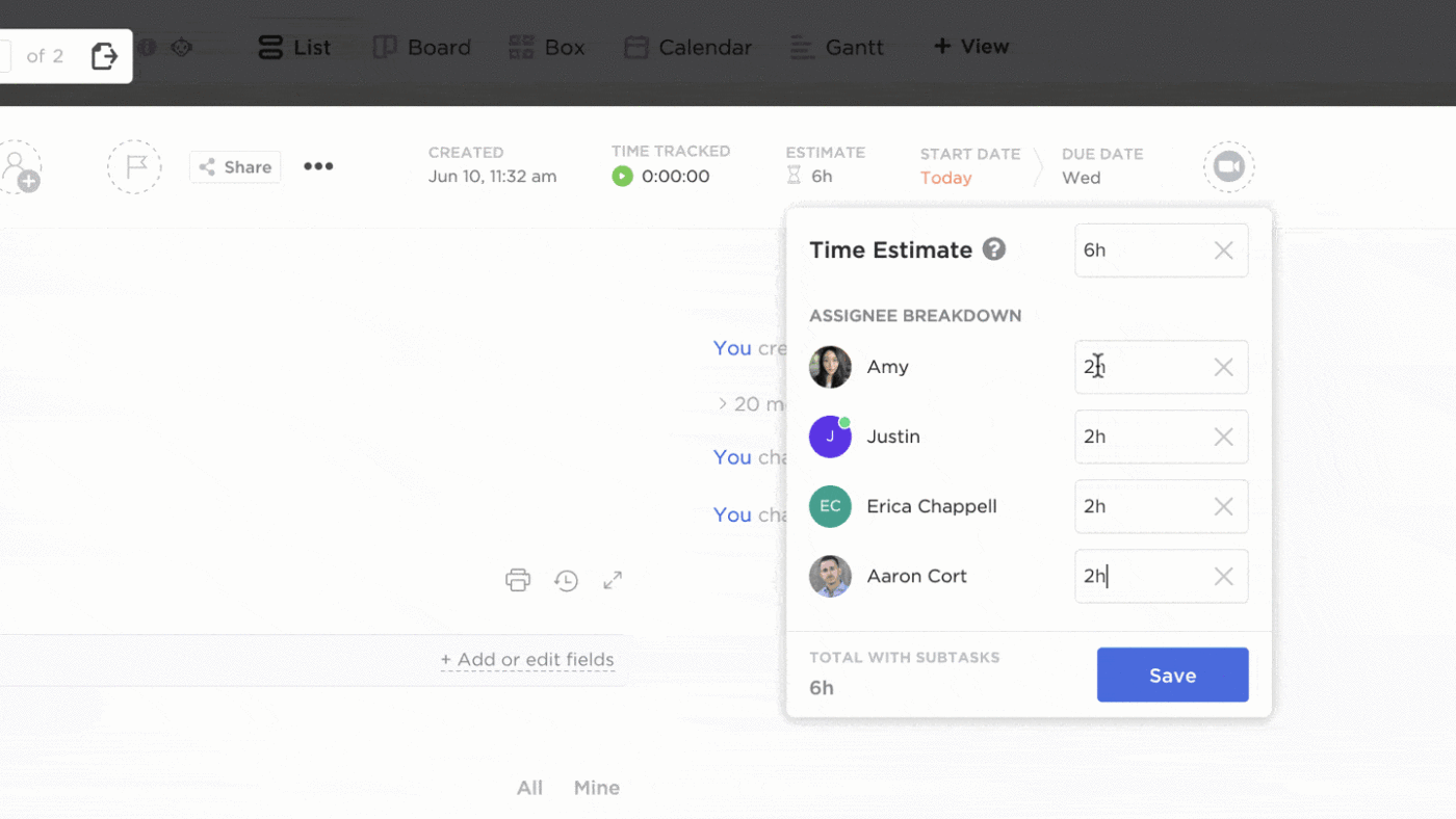 ClickUp's Time Management Features