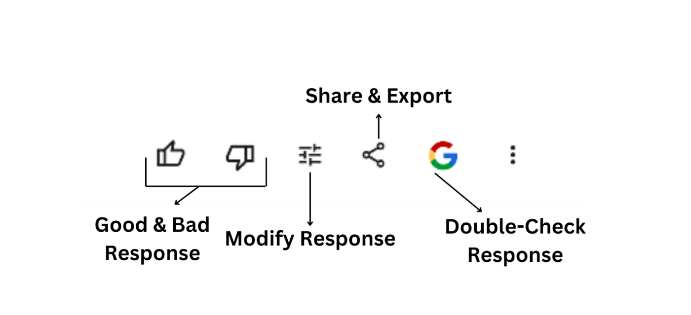 Action options on Gemini