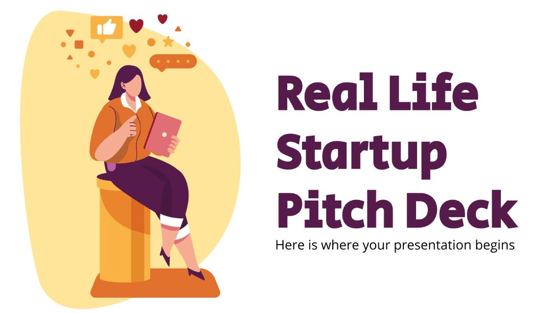 Google Slides Real Life Startup Pitch Deck Template by SlidesGo