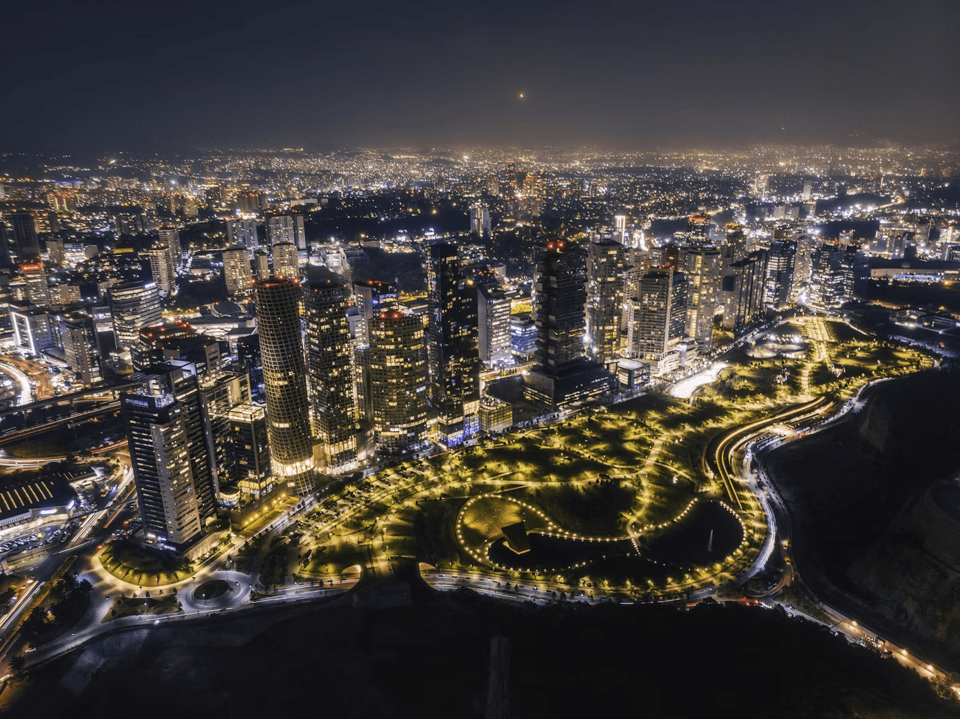 Aerial view of Mexico City 