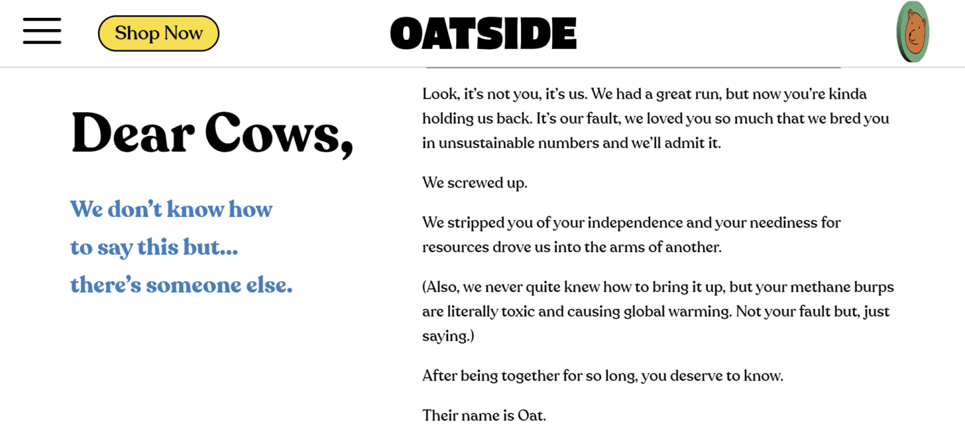 Oatside's brand ethos