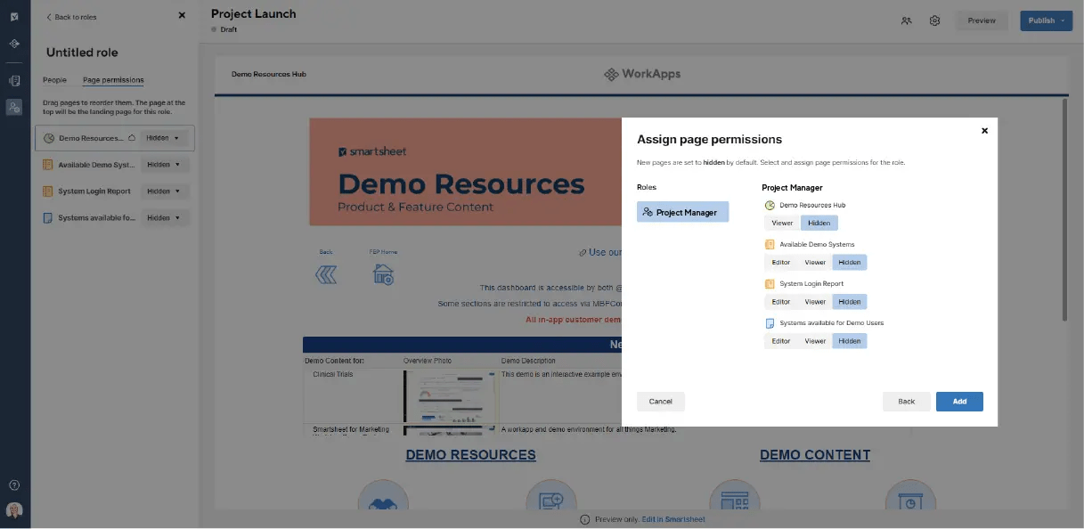 Alternativas ao Jira: Painel do Smartsheet