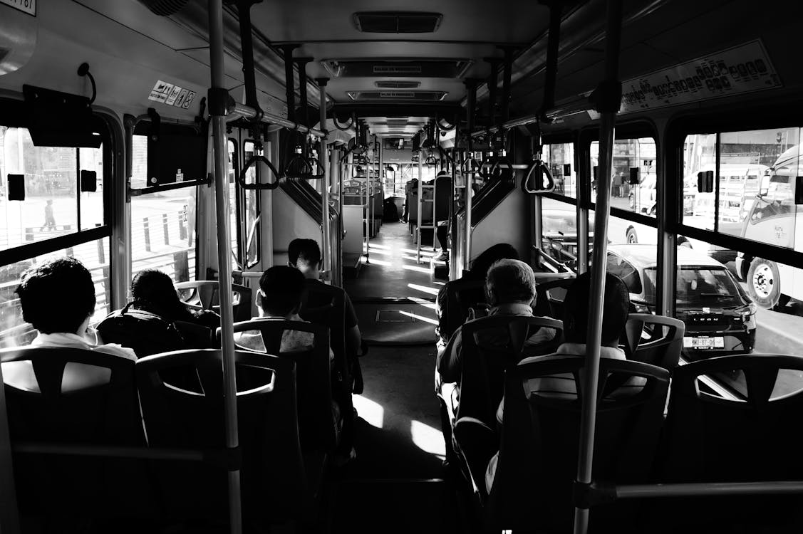 A crowded bus in Mexico city