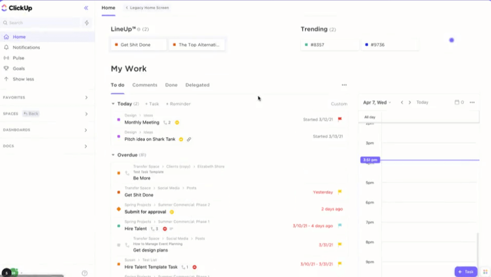  ClickUp’s Project Hierarchy