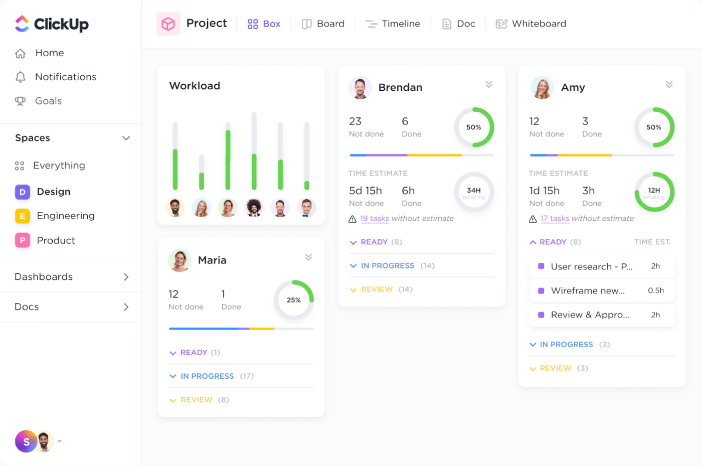 ClickUp Dashboard