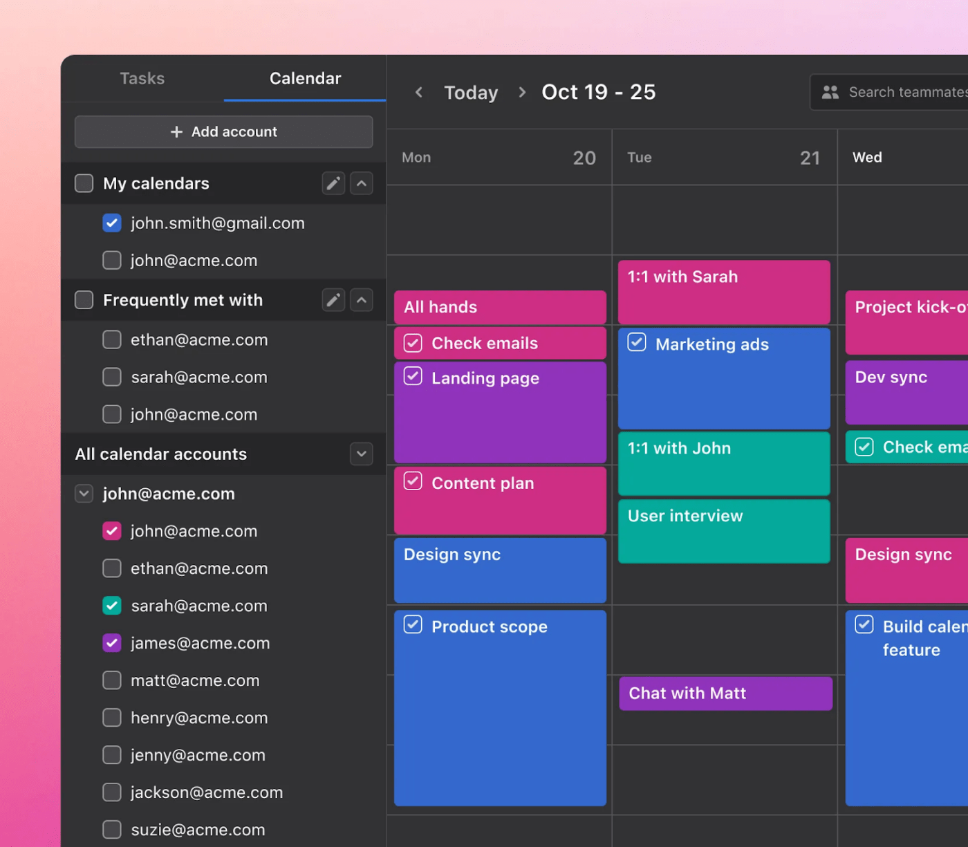 Beweging Slimme dagelijkse planning