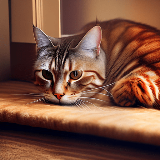 A fluffy ginger cat