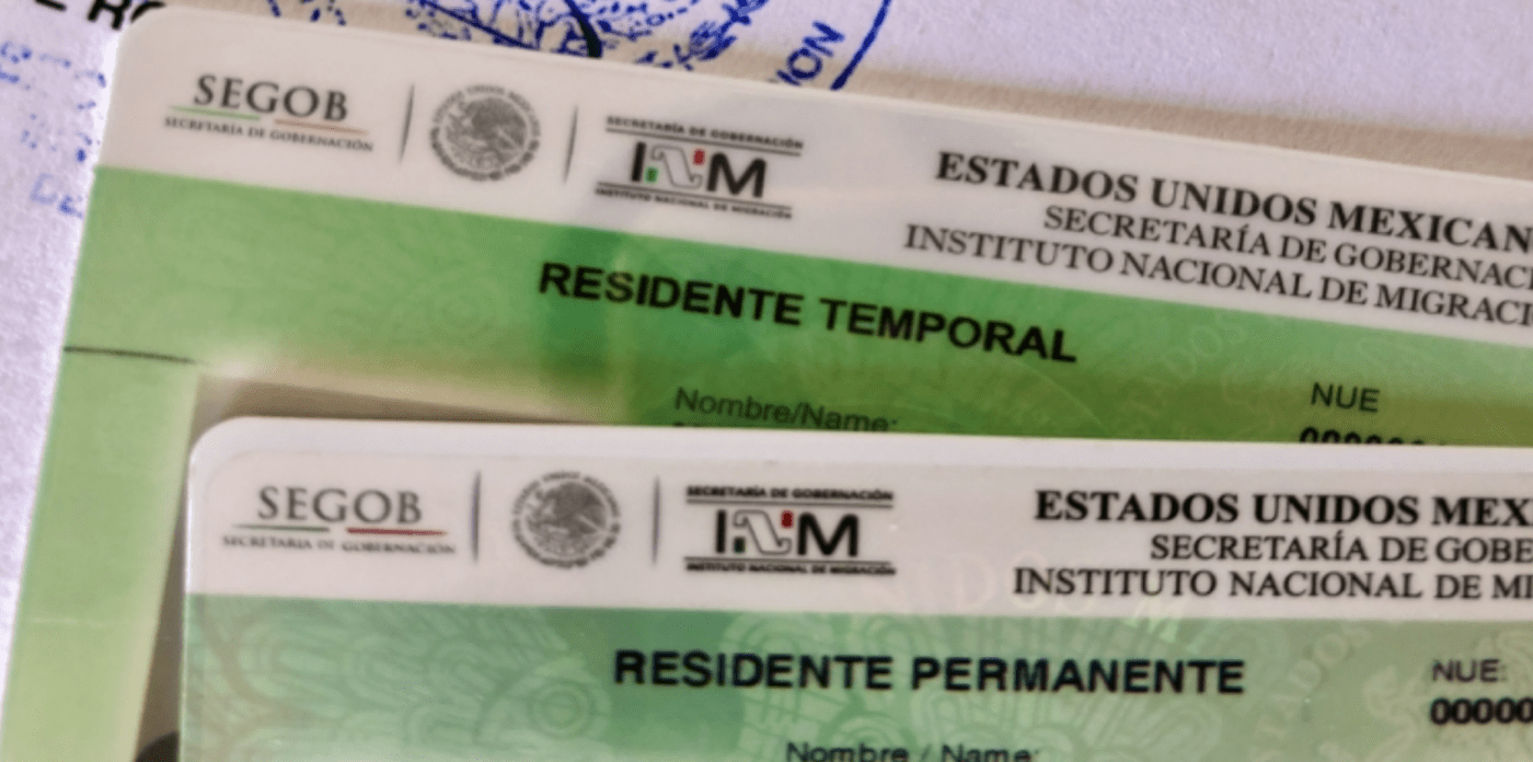 Temporary and permanent resident cards for Mexico