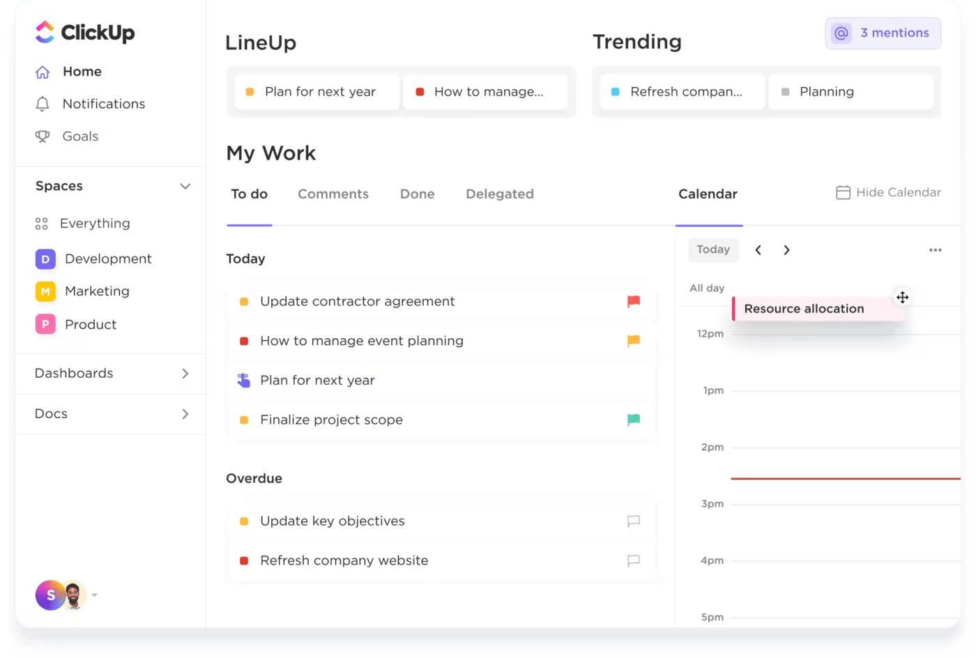 ClickUp To Do Lists do zarządzania osobistymi zadaniami