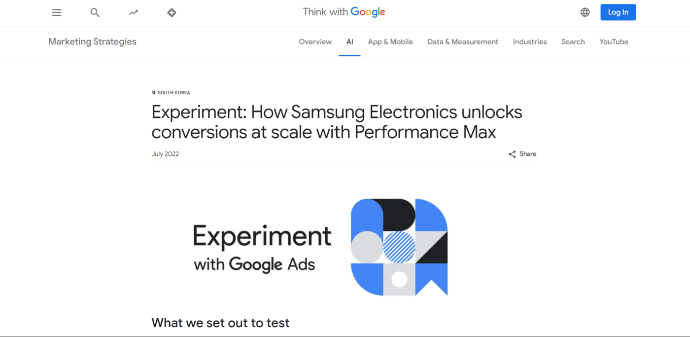 Google Ads and Samsung 