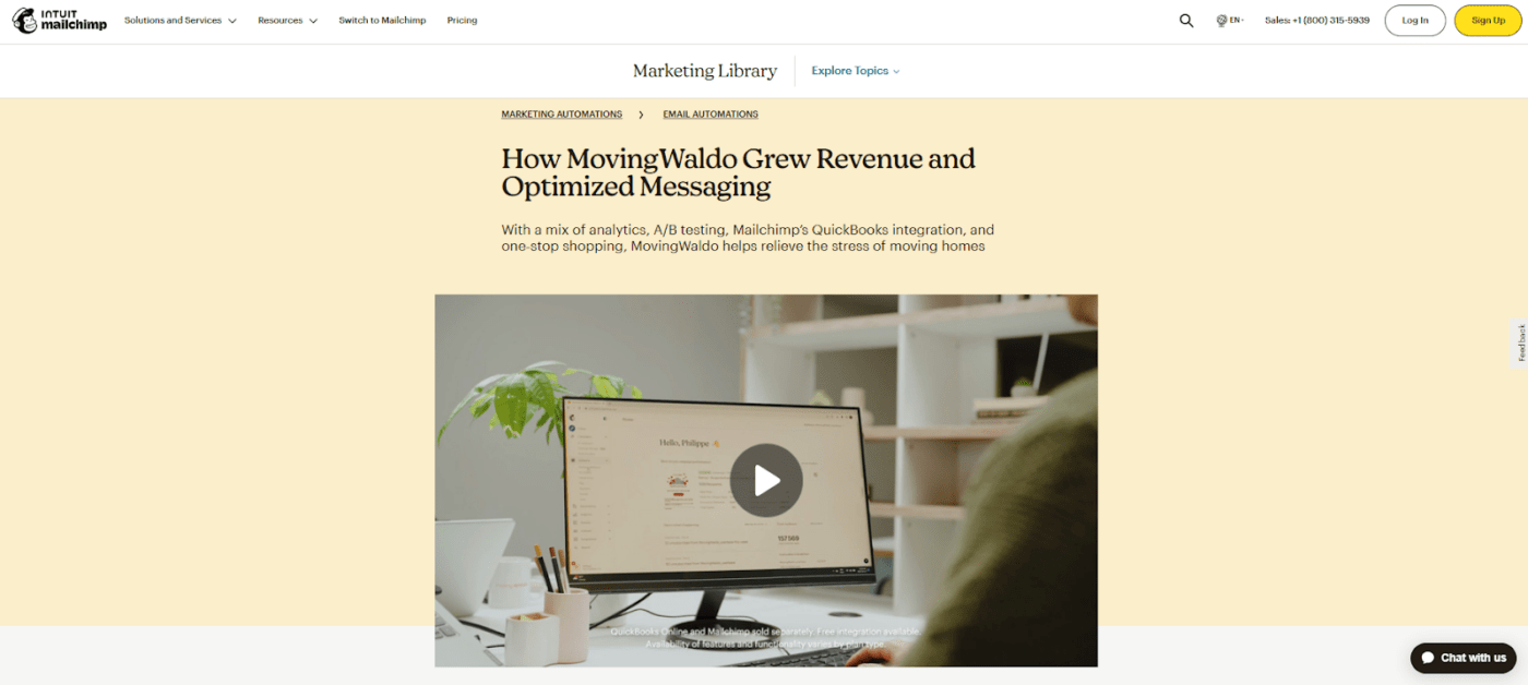 MovingWaldo and Mailchimp case study 