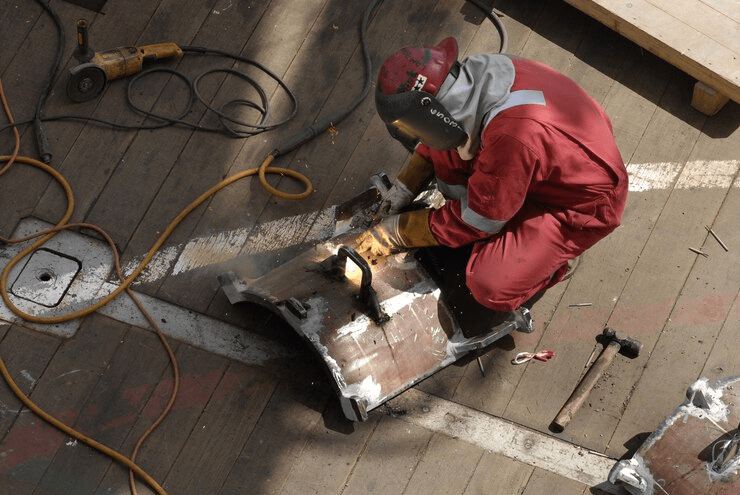 Person working on a construction project