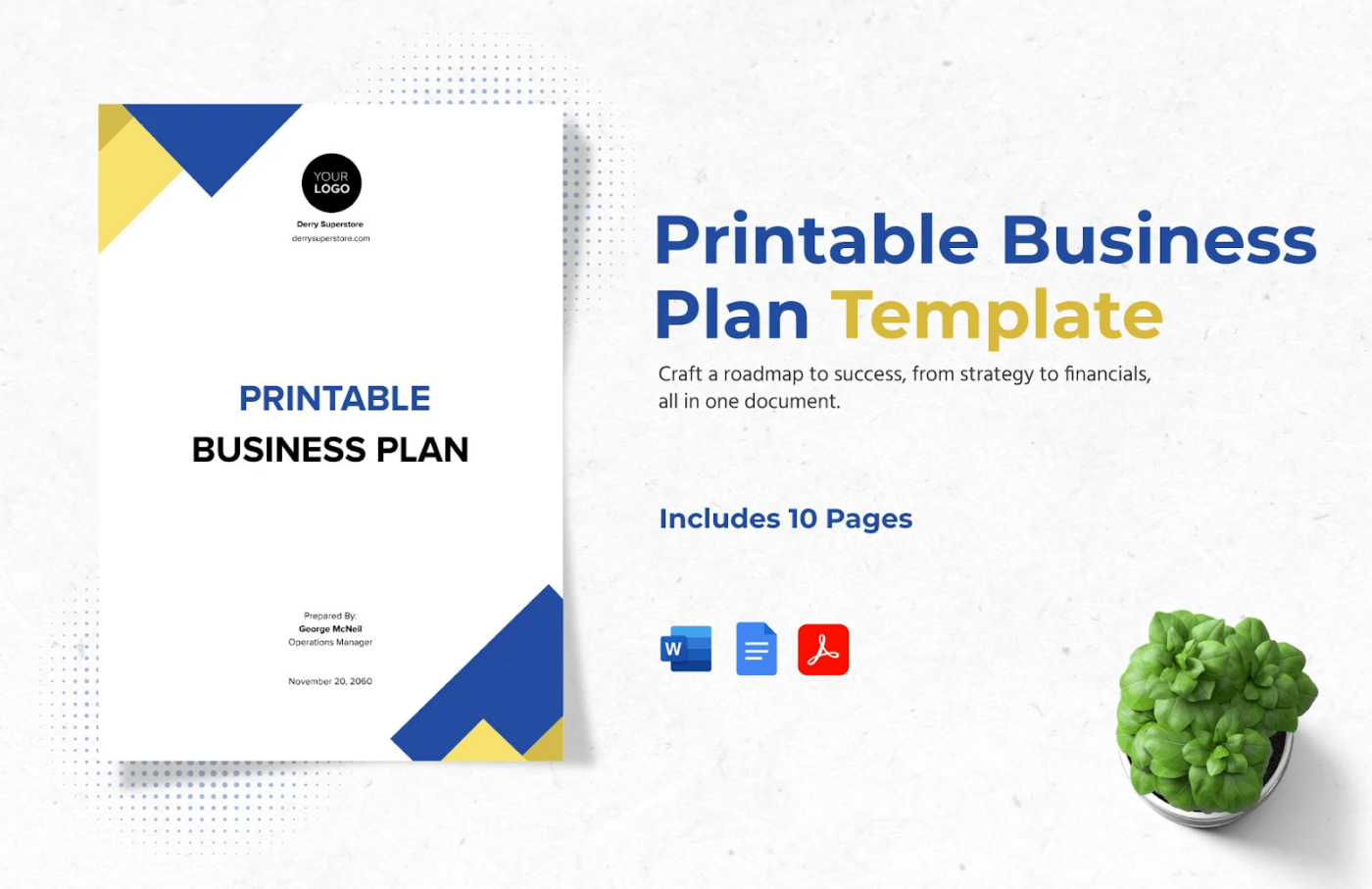 Google Docs Printable Business Plan