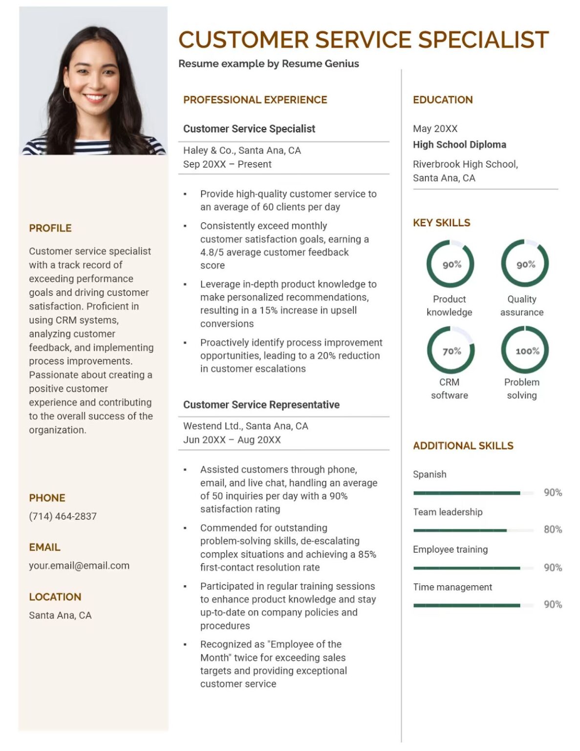10 Customer Service Resume Examples To Stand Out