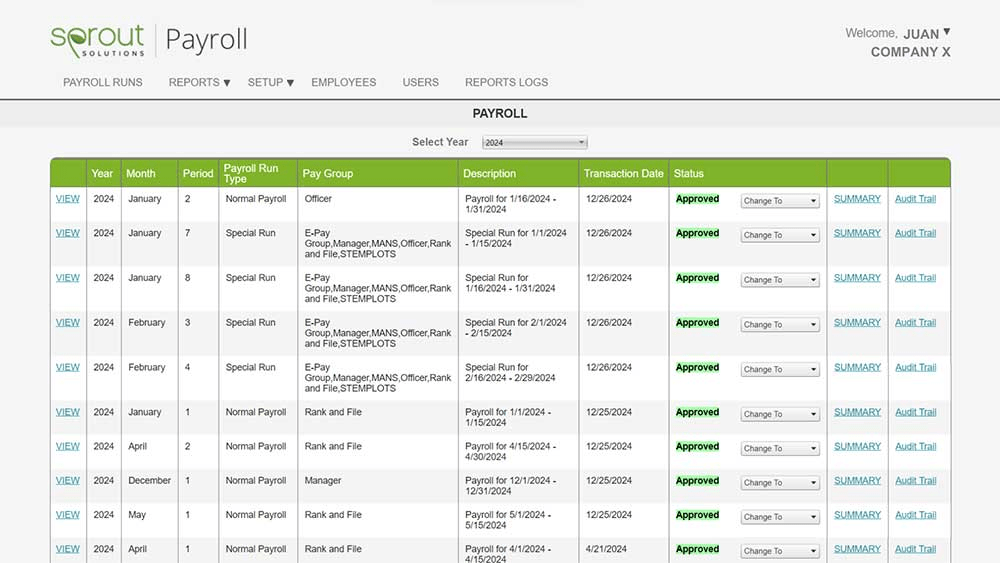 Sprout Solutions Gehaltsabrechnungsverwaltung