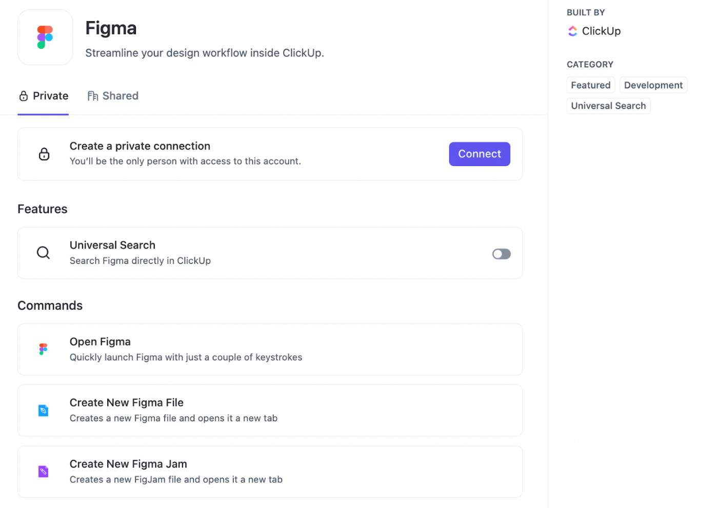 ClickUp-Figma integration