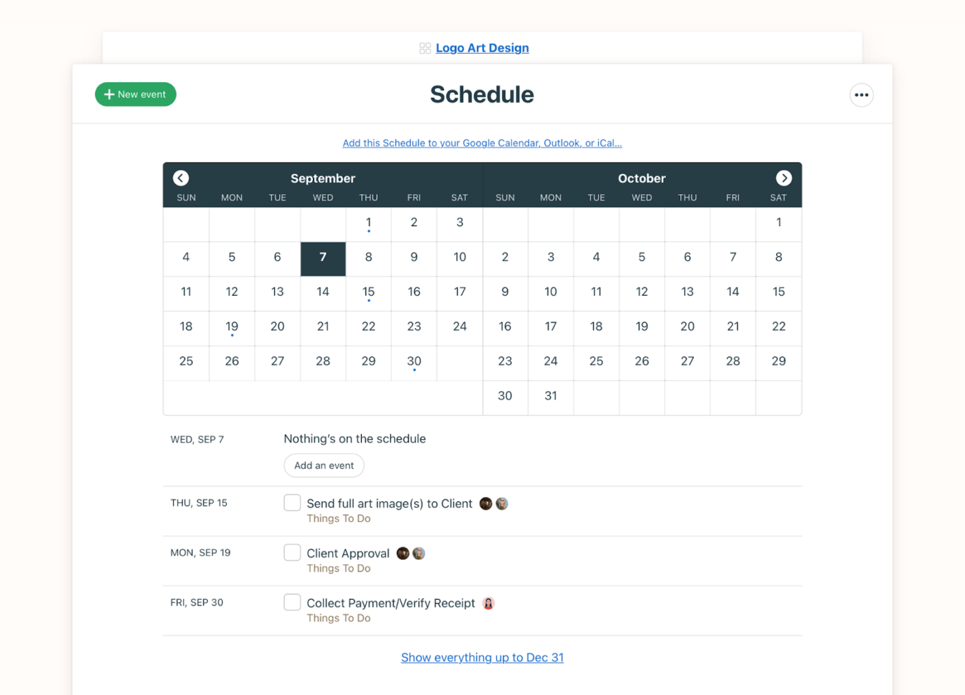 Basecamp Scheduling and calendar