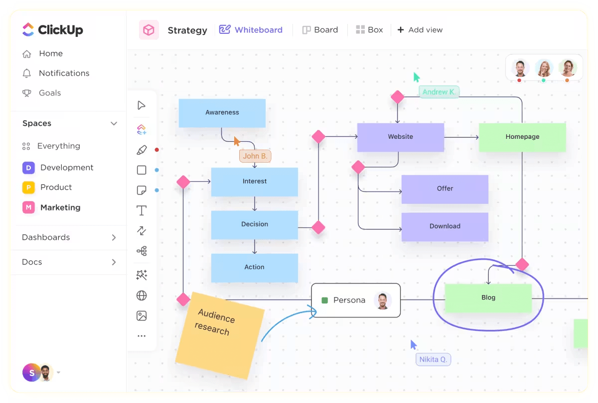 ClickUp Whiteboard