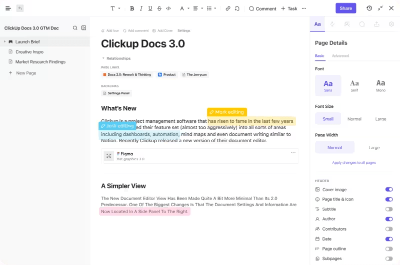 ClickUp Docs