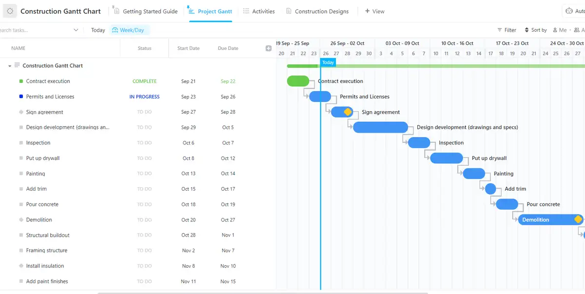 ClickUp Construction Management Template 