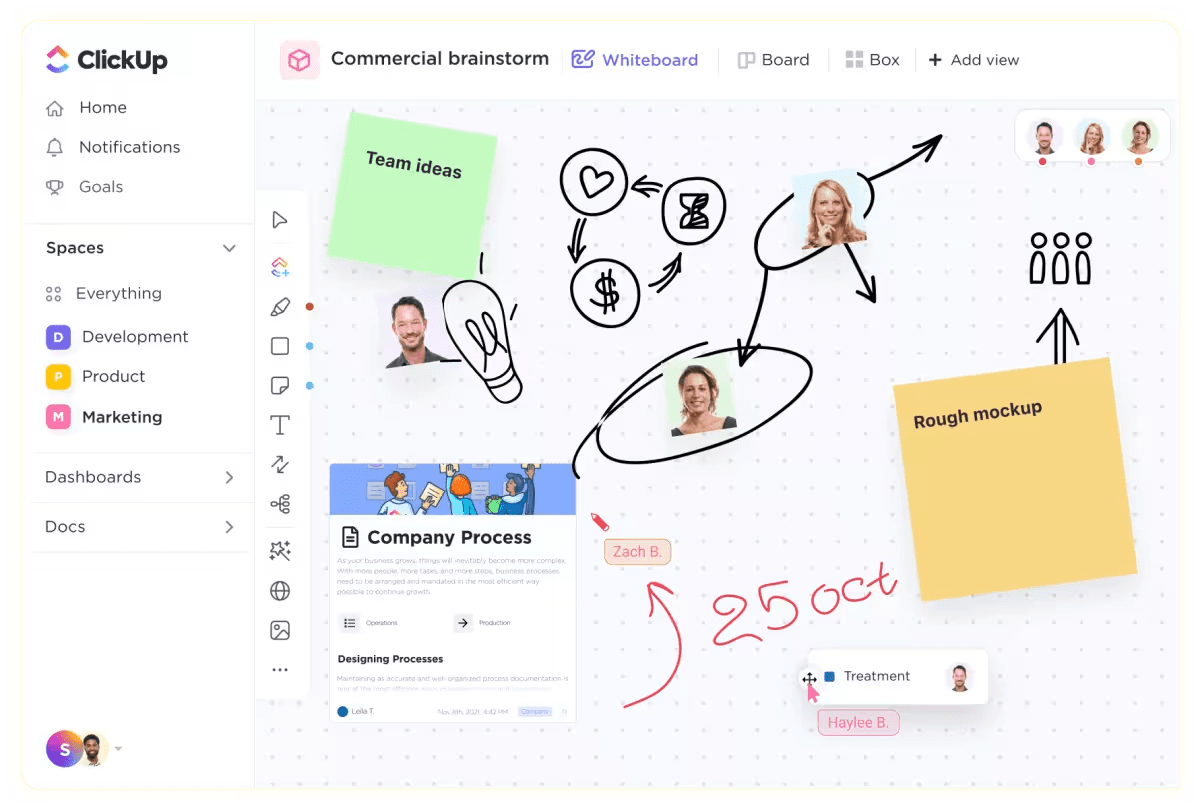 ClickUp Whiteboard