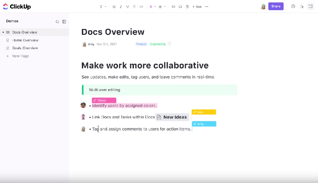 ClickUp Docs