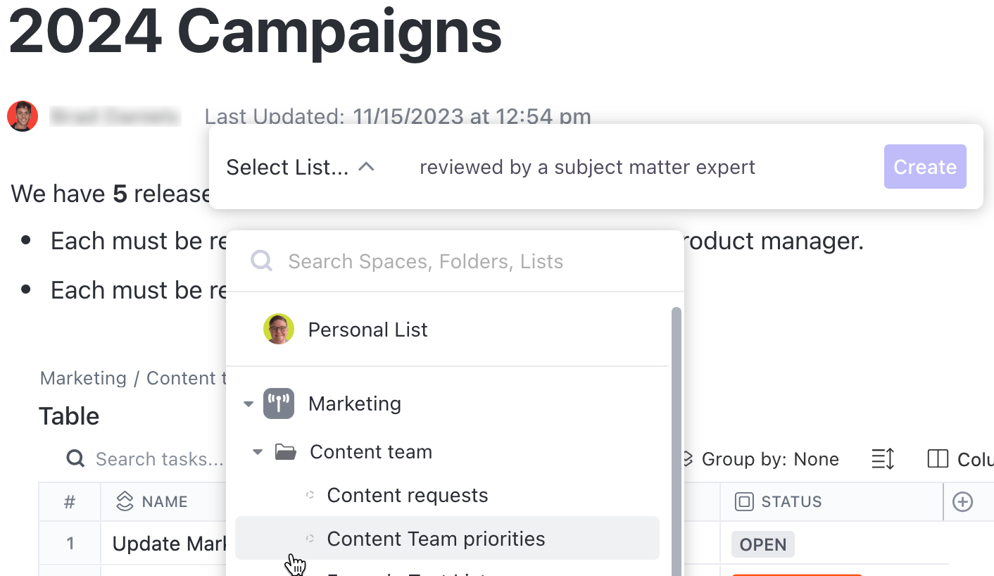 ClickUp Docs: Jak změnit orientaci stránky v Canva