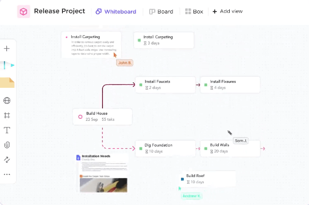 ClickUp Whiteboard