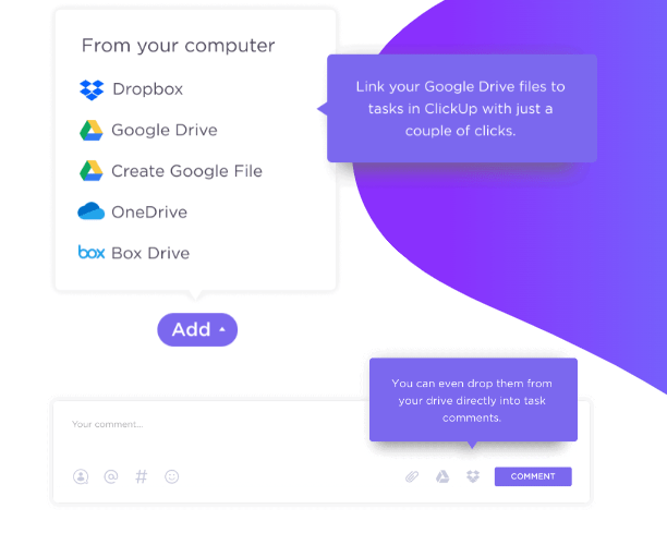 ClickUp’s Google Drive