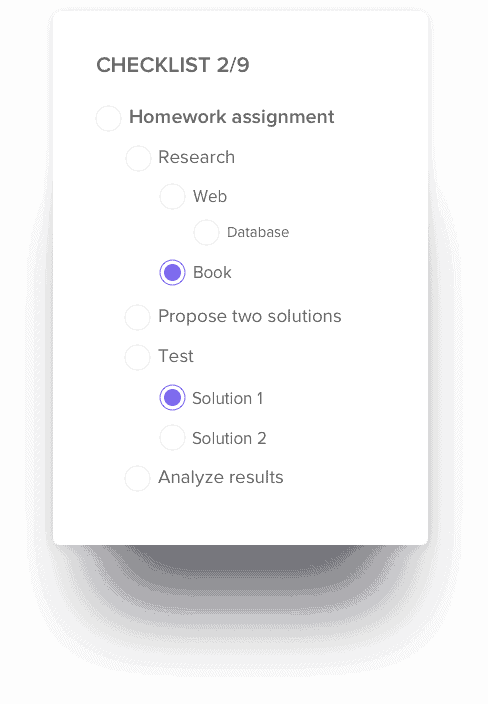 ClickUp’s Task Checklists