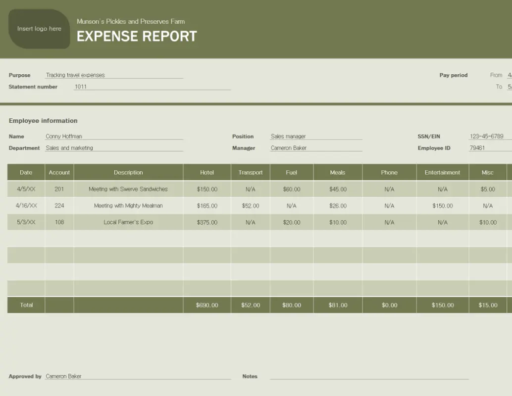 Excel-expense-report-template