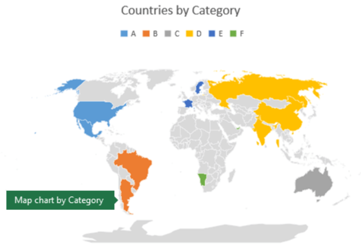 Geographical heat maps in Excel