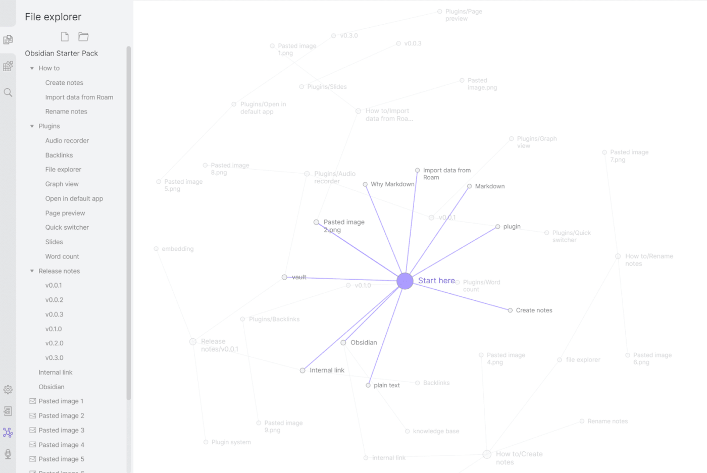 Obsidian graph view