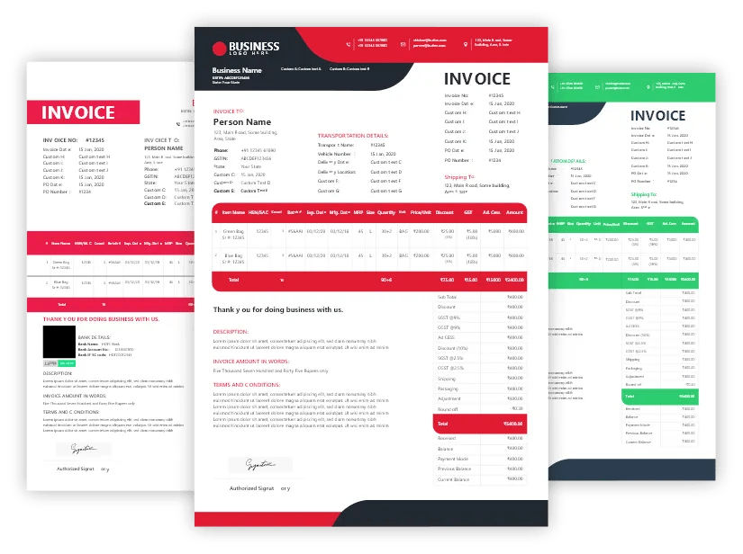 Proforma Invoice Template with Delivery Charges for Excel by Vyapar