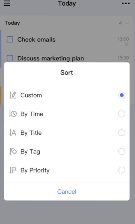 Task lists in TickTick